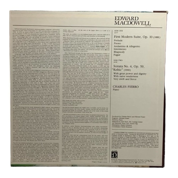 LP Edward MacDowell - Charles Fierro - First Modern Suite / Sonata No. 4 - Picture 2 of 2